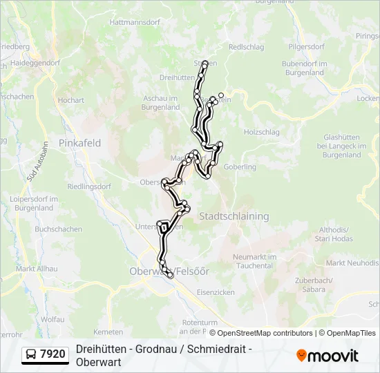 7920 Bus Line Map