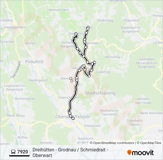 7920 Bus Line Map
