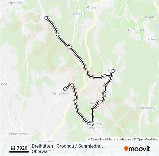 7920 Bus Line Map