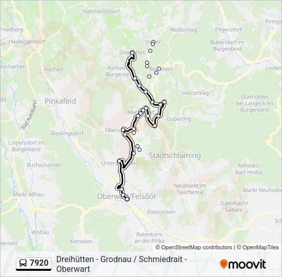 7920 Bus Line Map