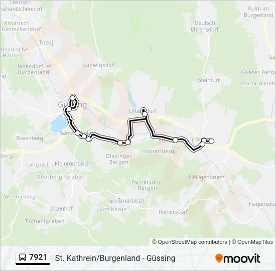 7921 Bus Line Map