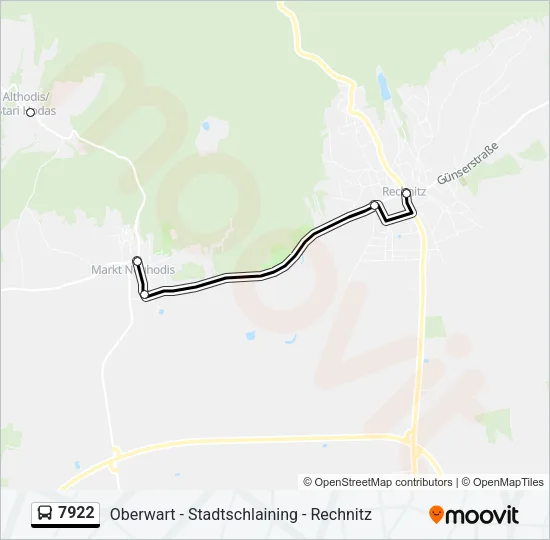 7922 Bus Line Map