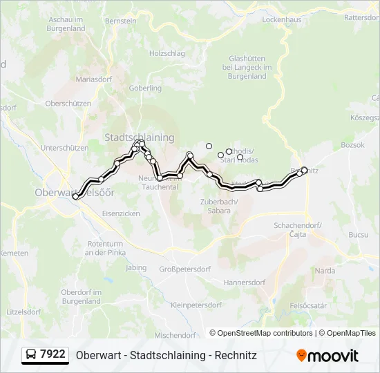 7922 Bus Line Map