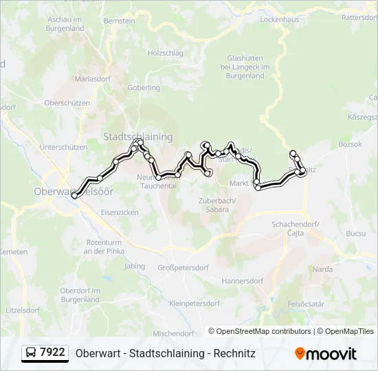 7922 Bus Line Map