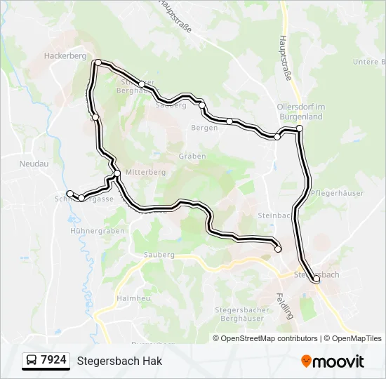 7924 Bus Line Map