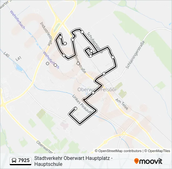 7925 Bus Line Map