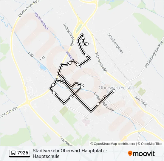 7925 Bus Line Map
