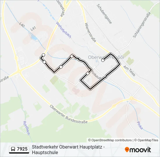 7925 Bus Line Map