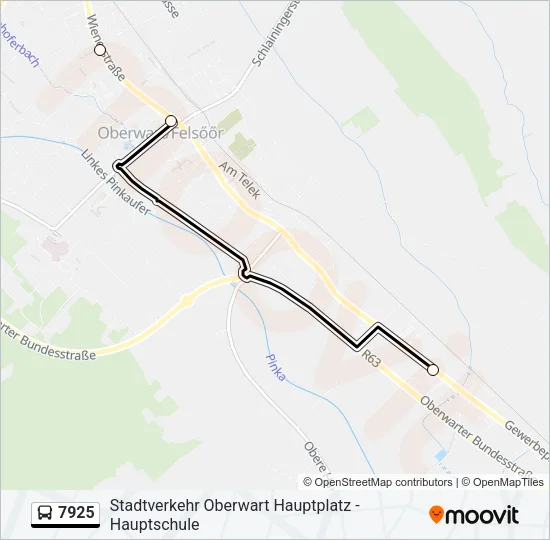 7925 Bus Line Map