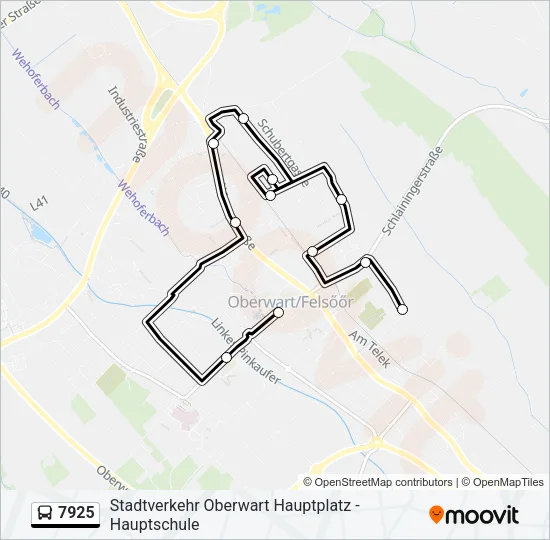 7925 Bus Line Map