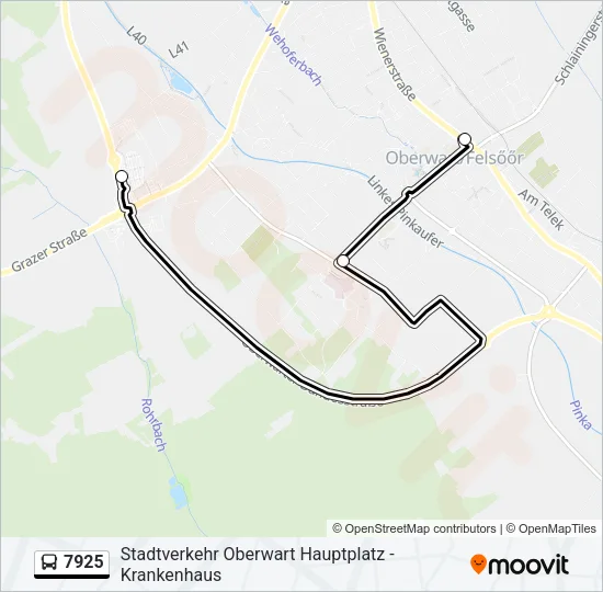 7925 Bus Line Map