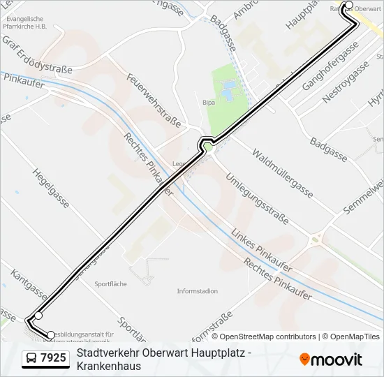 7925 Bus Line Map
