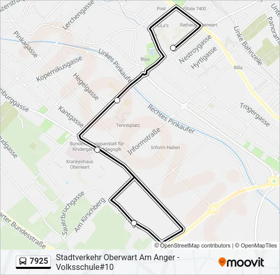7925 Bus Line Map