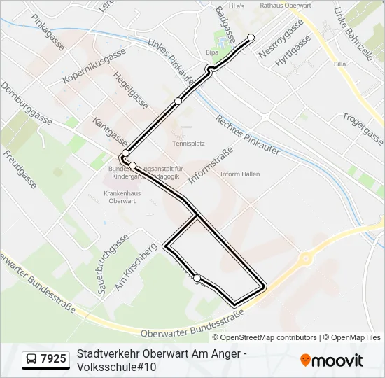 7925 Bus Line Map