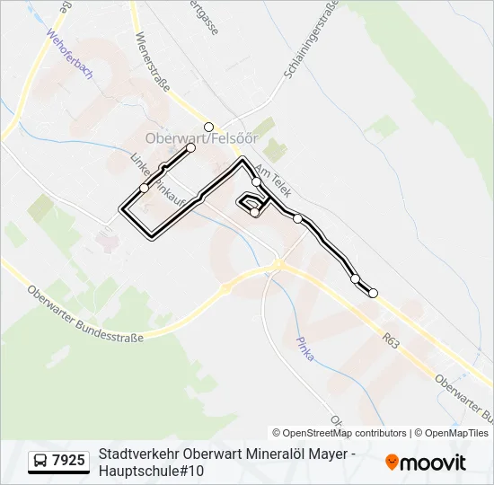 7925 Bus Line Map