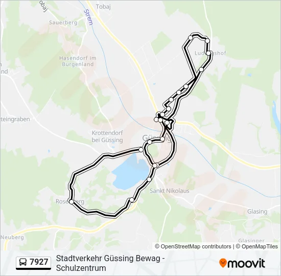 7927 Bus Line Map