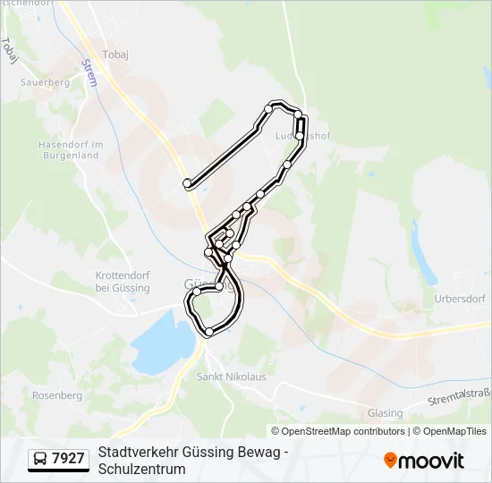 7927 Bus Line Map