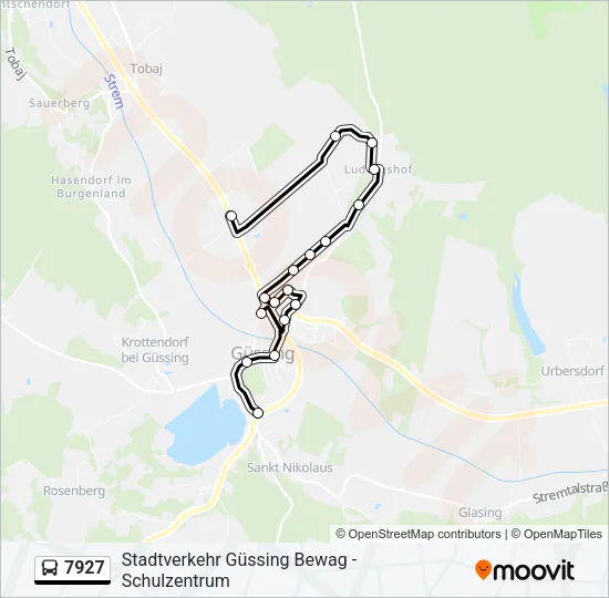 7927 Bus Line Map