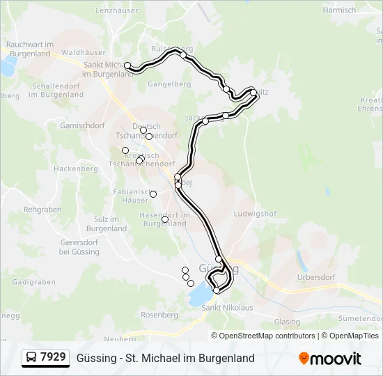 7929 Bus Line Map