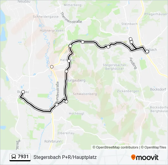7931 Bus Line Map