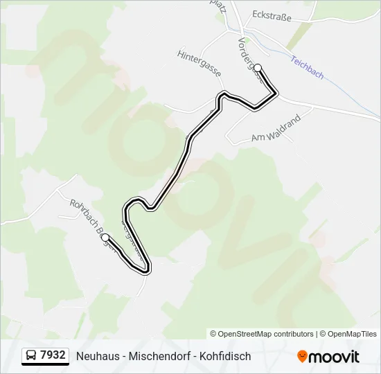 7932 Bus Line Map