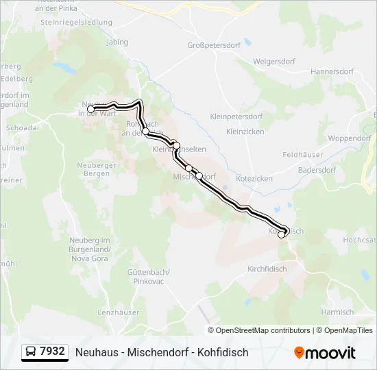 7932 Bus Line Map