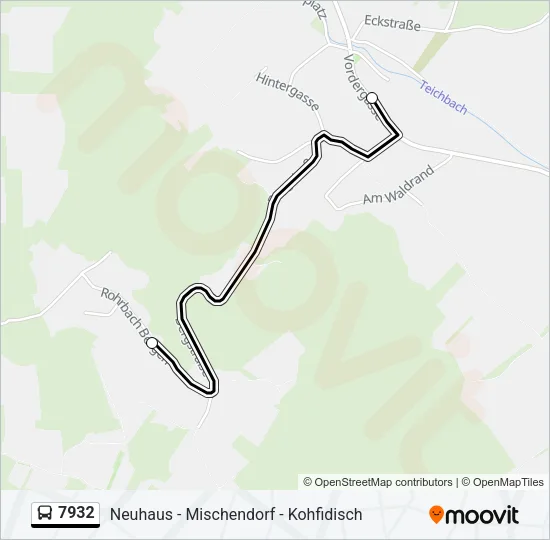 7932 Bus Line Map