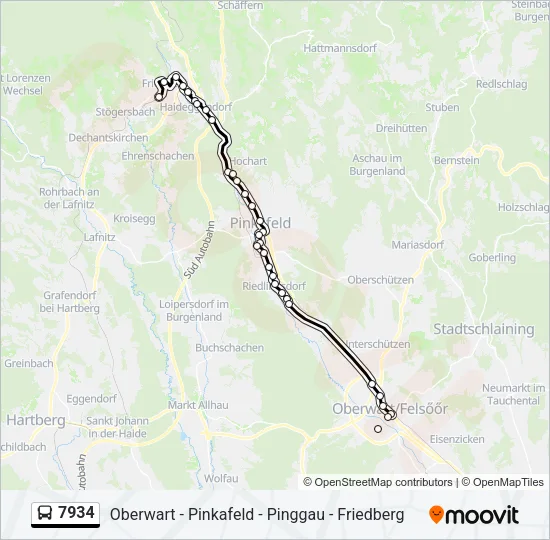 7934 Bus Line Map