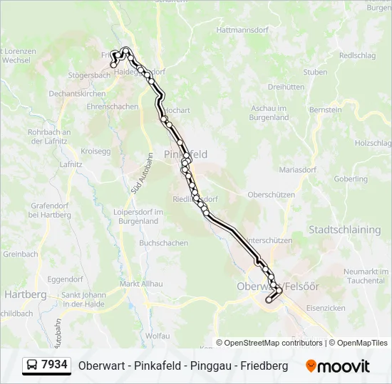 7934 Bus Line Map