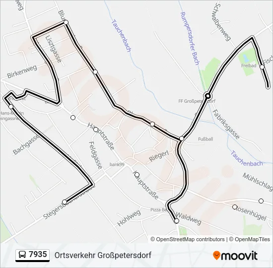 7935 Bus Line Map