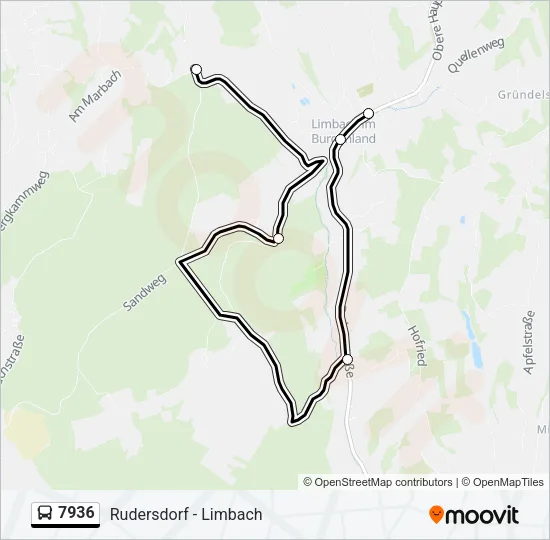 7936 Bus Line Map