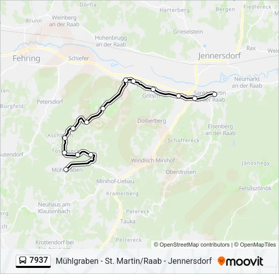 7937 Bus Line Map