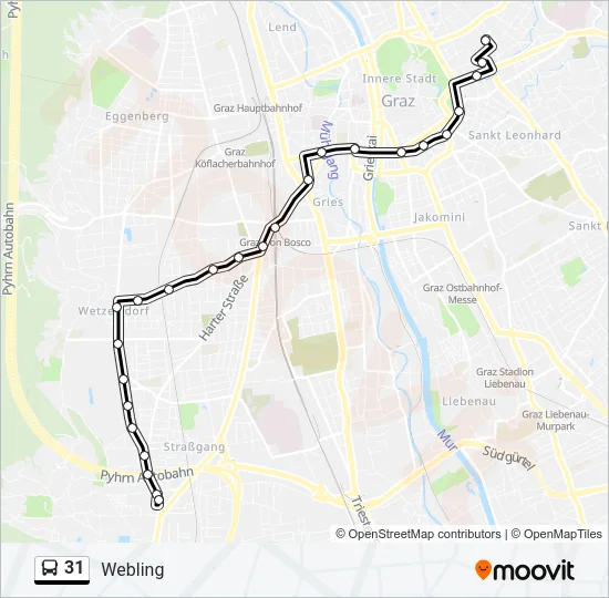 31 Bus Line Map