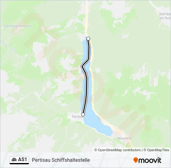 AS1 Ferry Line Map