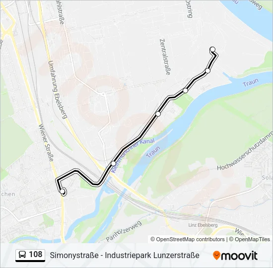 108 Bus Line Map