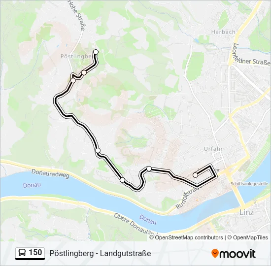 150 Bus Line Map