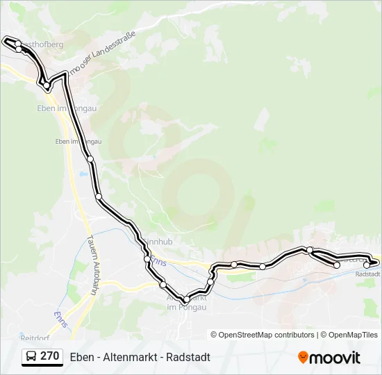270 Bus Line Map