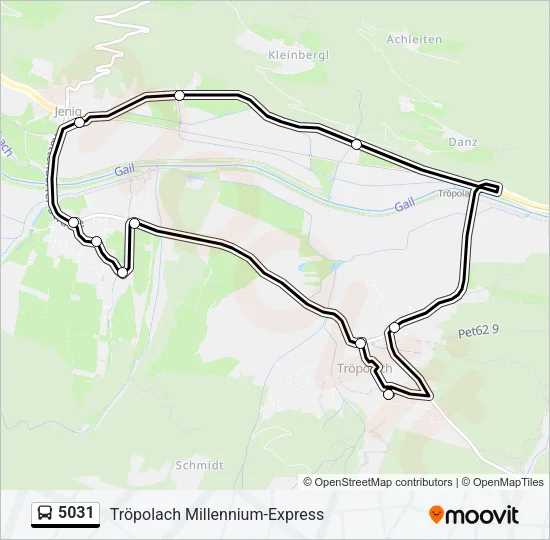 5031 Bus Line Map