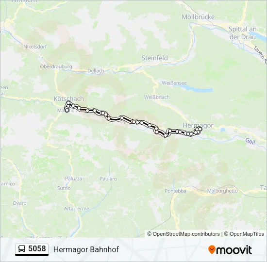 5058 Bus Line Map