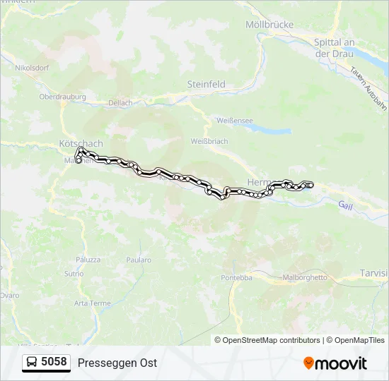 5058 Bus Line Map