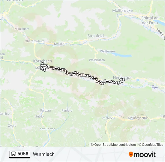 5058 Bus Line Map
