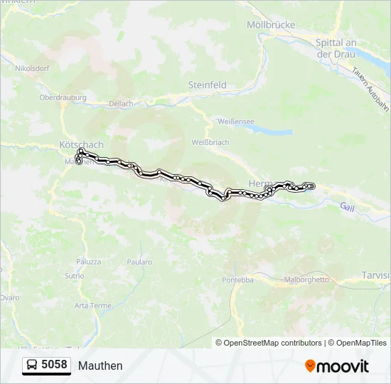 5058 Bus Line Map
