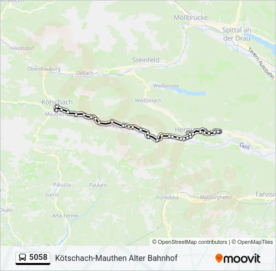 5058 Bus Line Map