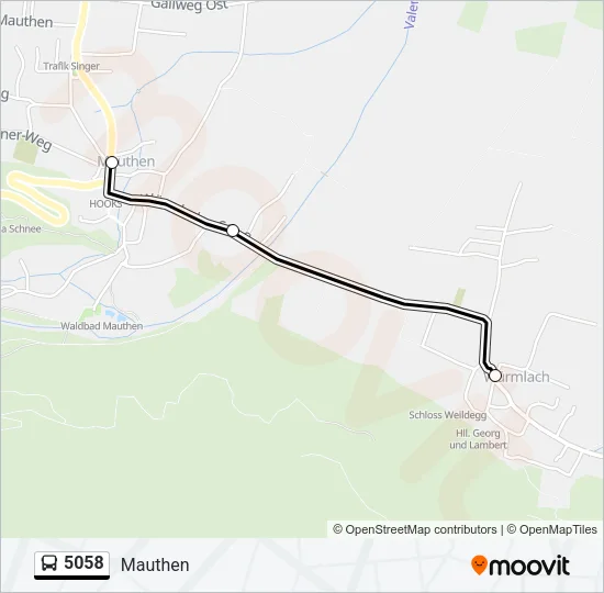 5058 Bus Line Map