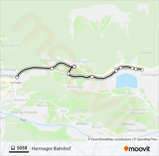 5058 Bus Line Map