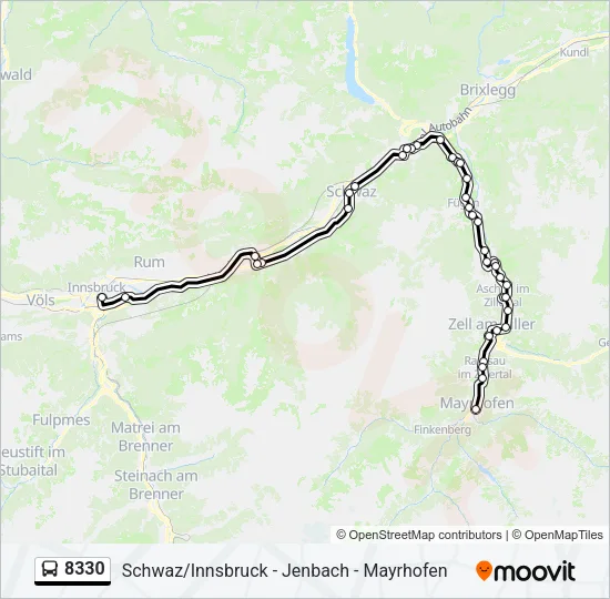 8330 Bus Line Map