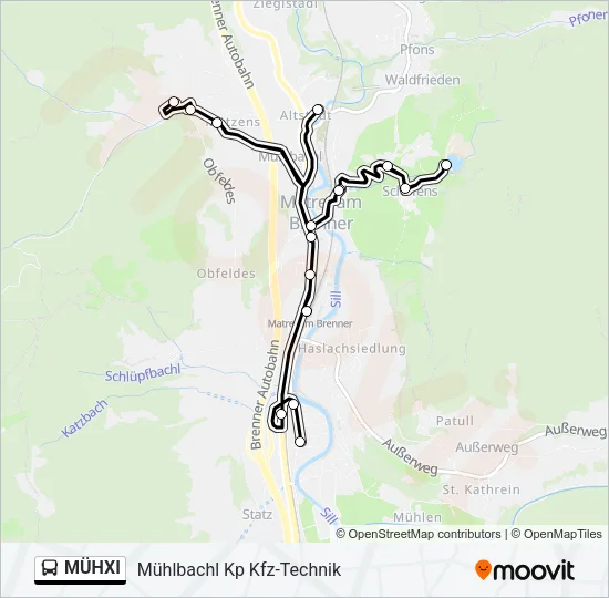 MÜHXI Bus Line Map