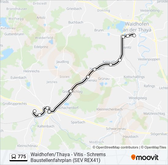775 Route Schedules, Stops & Maps Vitis Gewerbepark (Updated)