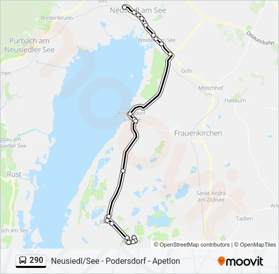 290 Bus Line Map