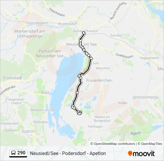 290 Bus Line Map